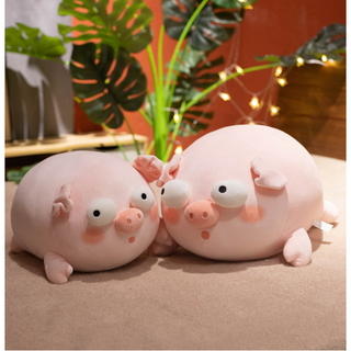 🔥พร้อมส่ง🔥ตุ๊กตาหมูตาถล๊น ขนาด 50 cm.🐷