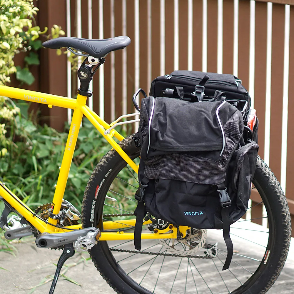 vincita-b060-v-กระเป๋าแพนเนียร์ใหญ่-คู่หลัง-แขวนตะแกรงหลังจักรยาน-พร้อมผ้าคลุมกันฝน-รับประกัน-2-ปี-จัดส่งฟรี