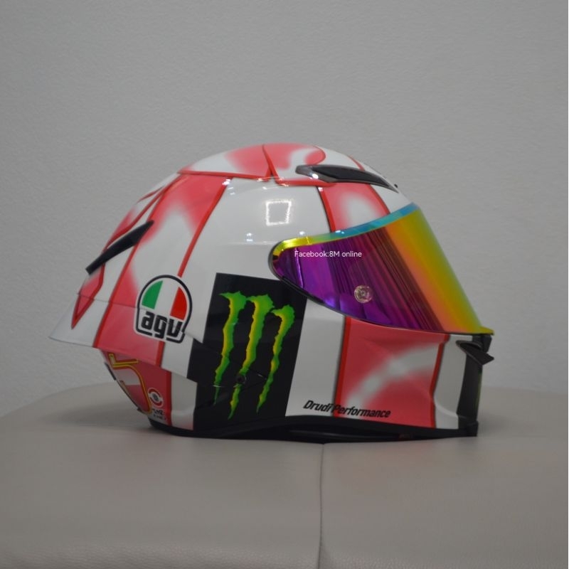 หมวกกันน็อคสีชมพู-หมวกกันน็อค-valentino-rossi-นักแข่งเบอร์-46-หมวกกันน็อคสำหรับผู้หญิง-หมวกกันน็อคผู้หญิงขี่บิ๊กไบค์