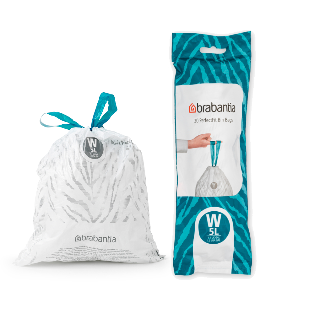 Brabantia ถุงขยะ สำหรับถังขยะขนาด ลิตร Brabantia Perfect Fit