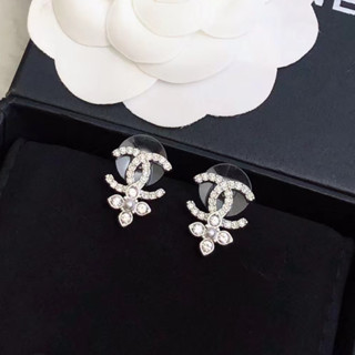 CHANEL double c cross earrings