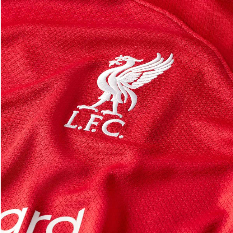 เสื้อลิเวอร์พูลฤดูกาล-23-24-เกรดเเฟนบอล-ของแท้-nike-liverpool-2023-2024-home-replica-jersey-gym-red-white