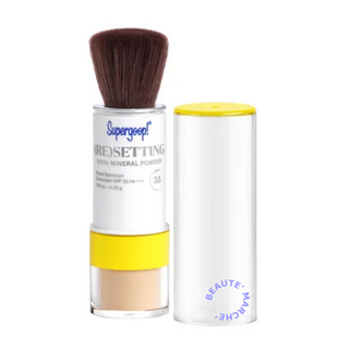 SUPERGOOP! (Re)setting 100% Mineral Powder Broad Spectrum Sunscreen SPF 35 PA+++ (สี:  Light)