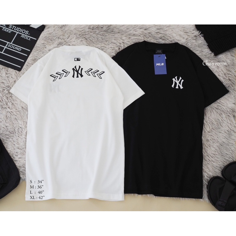 พร้อมส่ง-เสื้อยืด-ny-เอ็นวาย-คอกลม-งานปัก