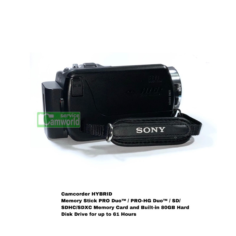 sony-handycam-dcr-sr21e-hdd-80gb-camcorder-กล้องวีดีโอ-ฮาร์ดดิส-และใช้-sd-lens-zoom-67x-digital-1800x-มือสองคุณภาพดี