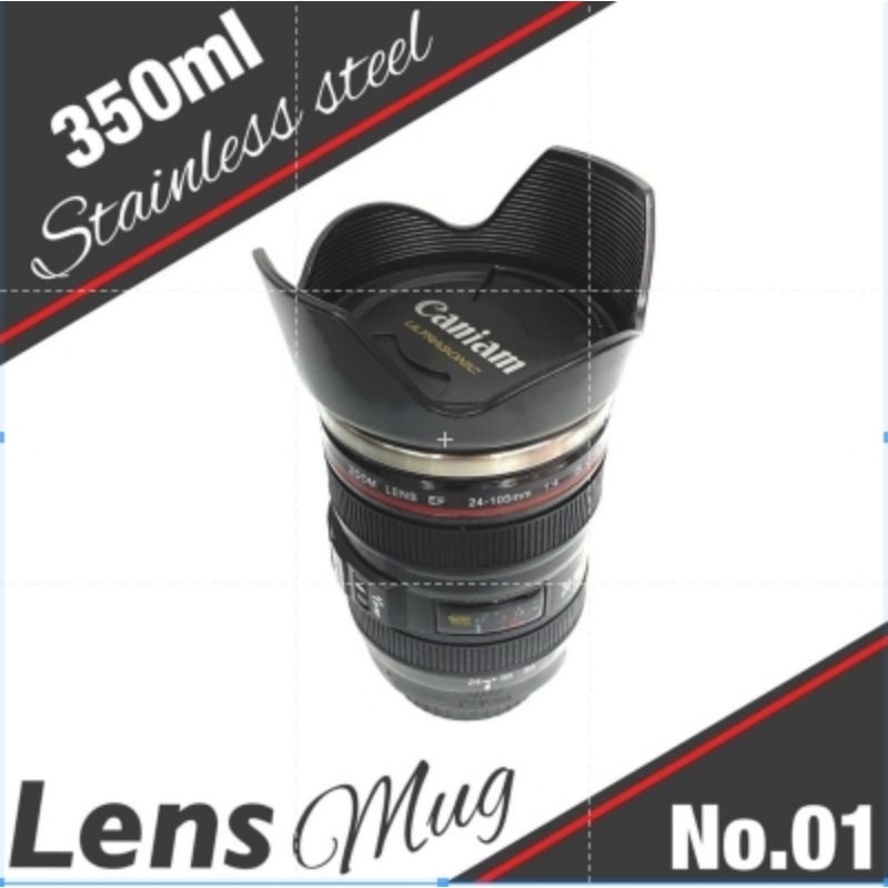 camera-lens-mug-แก้วเก็บอุหภูมิเลนส์กล้อง-350ml