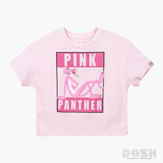 DOSH GIRLS CROPPED T-SHIRTS PINK PANTHER เสื้อยืดทรงครอป เด็กผู้หญิง 9FPPGT1002-PI