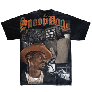 COSMICBKK เสื้อยืดลาย SNOOP DOGG RAPTEE