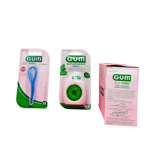 Gum butlerweave floss 55 sunstar - ไหมขัดฟัน - dental floss ขัดฟัน กัม ความยาว 55 เมตร ด้ายขัดฟัน รสมินต์