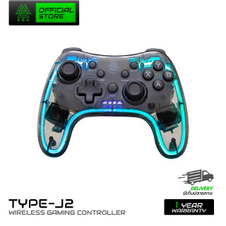 EGA TYPE J2 Gaming Joy Controller จอยเกมมิ่งไร้สาย ของแท้รับประกันสินค้า 1 ปี