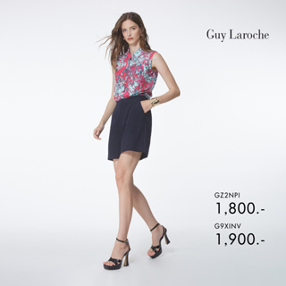 Guy Laroche กางเกงขาสั้น ขอบเอวยางด้านหลัง (G9XINV)