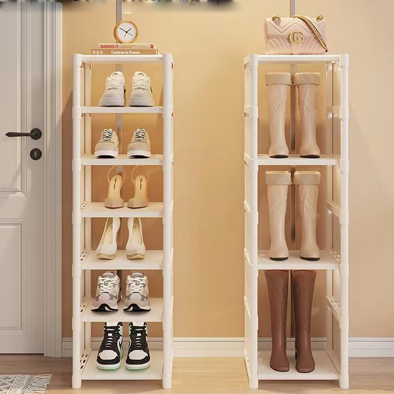 bestore-home-ชั้นวางรองเท้า-ตู้เก็บรองเท้าสไตล์มินิมอล-ประหยัดพื้นที่-โครงเหล็ก-ด้านข้างและชั้นล่างหุ้มด้วยผ้าสปันปอนด์