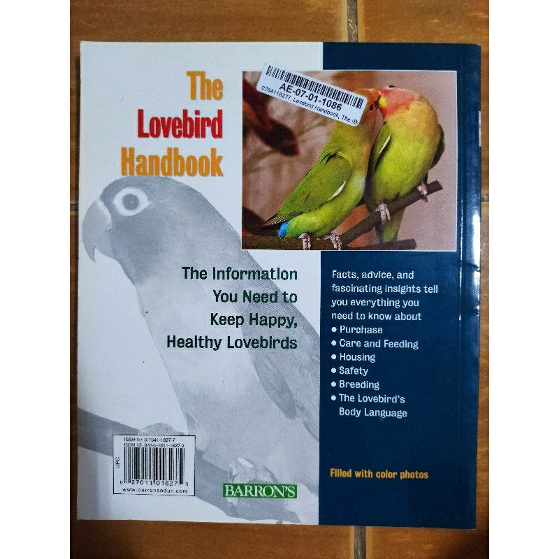 the-lovebird-handbook-หนังสือมือสองสภาพดี-ภาษาอังกฤษ