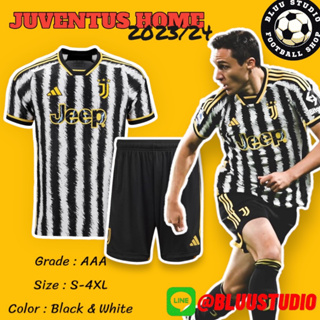 bluu⚽พร้อมส่งจากไทย🇹🇭 เสื้อบอลทีม ยูเวนตุส เหย้า เกรดแฟนบอล AAA ปี 2023/24 Juventus Home Jersey 2023/24 Fans Ver.