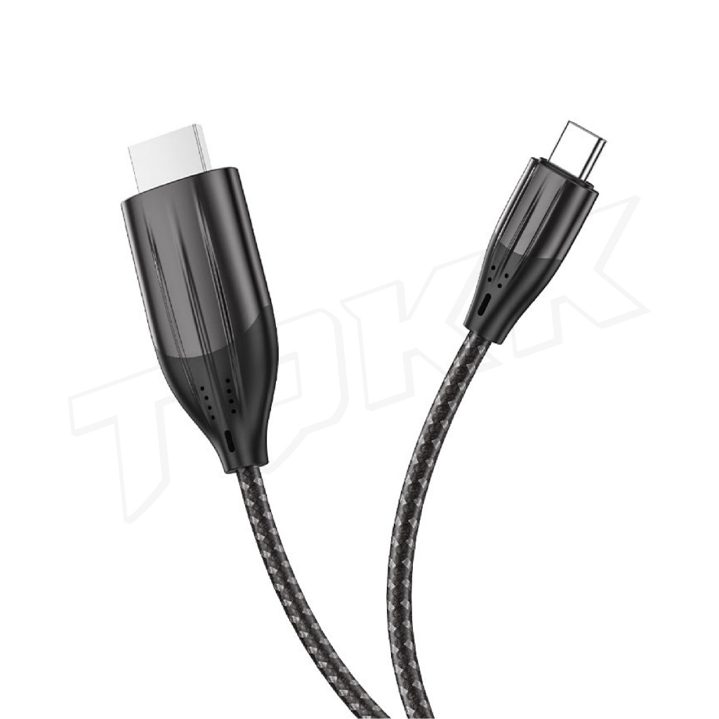 hoco-ua15-ua16-ตัวแปลง-สายแปลง-สำหรับ-i-p-type-c-to-hdmi-สายแปลง-ต่อเข้า-ทีวี-hdmi-ภาพคมชัด-full-hd-1080p-สายยาว2เมตร