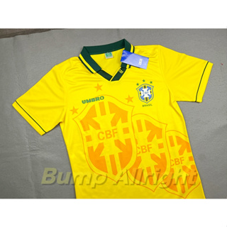 Retro : เสื้อบอลย้อนยุค Vintage ทีมชาติบลาซิล เหย้า Brazil Home 1994 สุดคลาสสิค !!