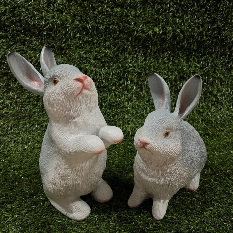 กระต่ายเรซิ่น-แต่งบ้าน-แต่งสวน-ราคาต่อตัว