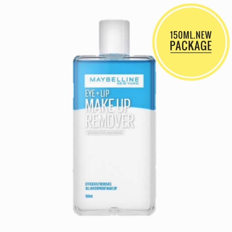 ใหม่แท้💯 MAYBELLINE Eye & Lip Makeup Remover 150ml./40ml.(แพกเกจใหม่
