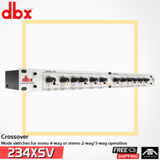 แท้มหาจักร DBX 234XSV เครื่องแยกสัญญาณเสียง ครอสโอเวอร์ 2/3 ทาง แบบ สเตอริโอ และ 4 ทาง แบบ โมโน DBX 234-XSV DBX 234 XSV