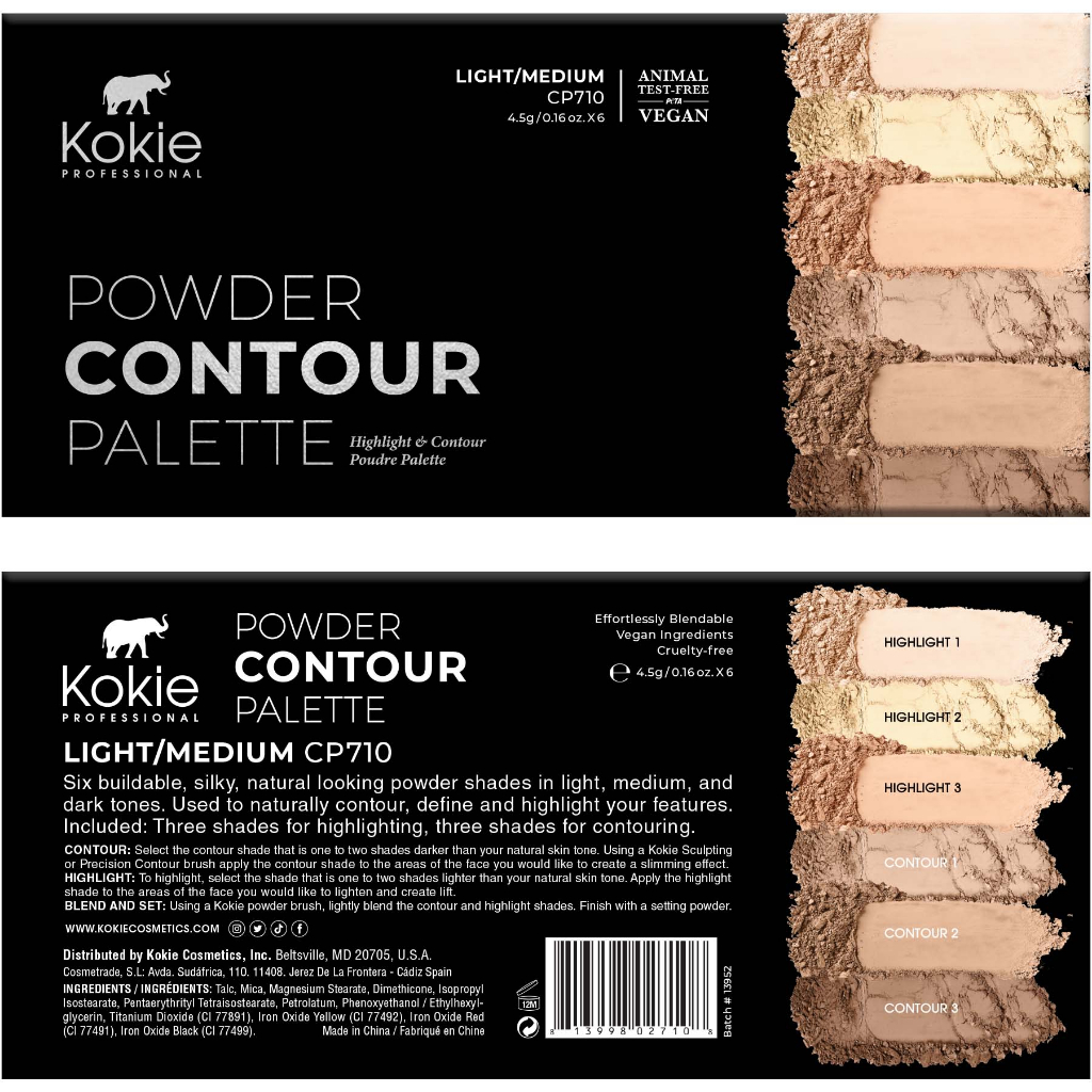 kokie-powder-contour-palette-คอนทัวร์-ไฮไลท์