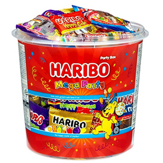Haribo Halloween Mega party Goldbears Grape 1Kg กัมมี่ เจลลี่ ฮาริโบ้ โ ...