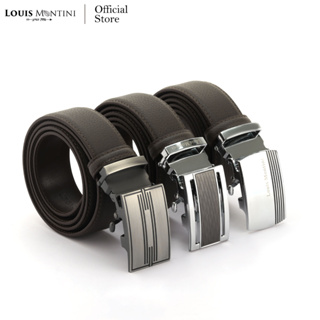 ภาพหน้าปกสินค้าLouis Montini (Sanchez) Automatic Buckle Belt เข็มขัดหนังแท้ เข็มขัดหัวออโต้เมติก ผู้ชาย หนังวัวแท้ MGN377 ซึ่งคุณอาจชอบราคาและรีวิวของสินค้านี้