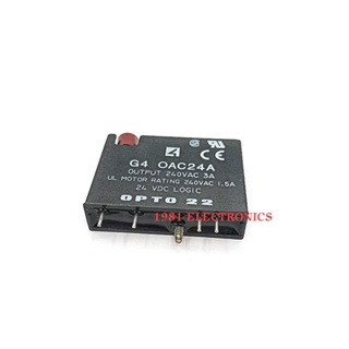 G4 OAC24A โซลิสสเตสรีเลย์ SSR DC-AC 3A อินพุท.24VDC เอาท์พุท.240VAC