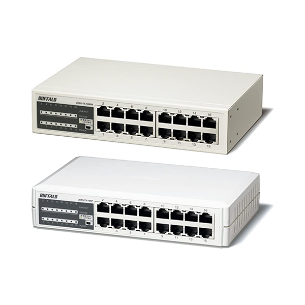 BUFFALO Switching Hub 16 ports Supports 10/100 Mbps LSW3-TX-16N ...