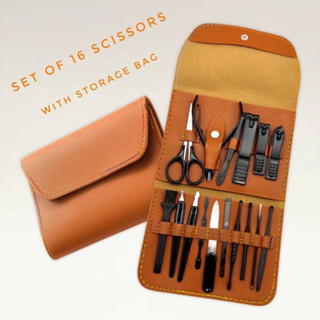 Portable folding nail clipper set เซทกรรไกรตัดเล็บ (กระเป๋าพับพกพา)