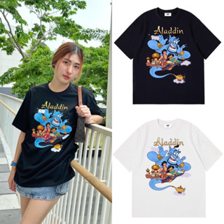 เสื้อยืดโอเวอร์ไซส์ ผ้า Premium Cotton อก 44” ยาว 28” Aladdin