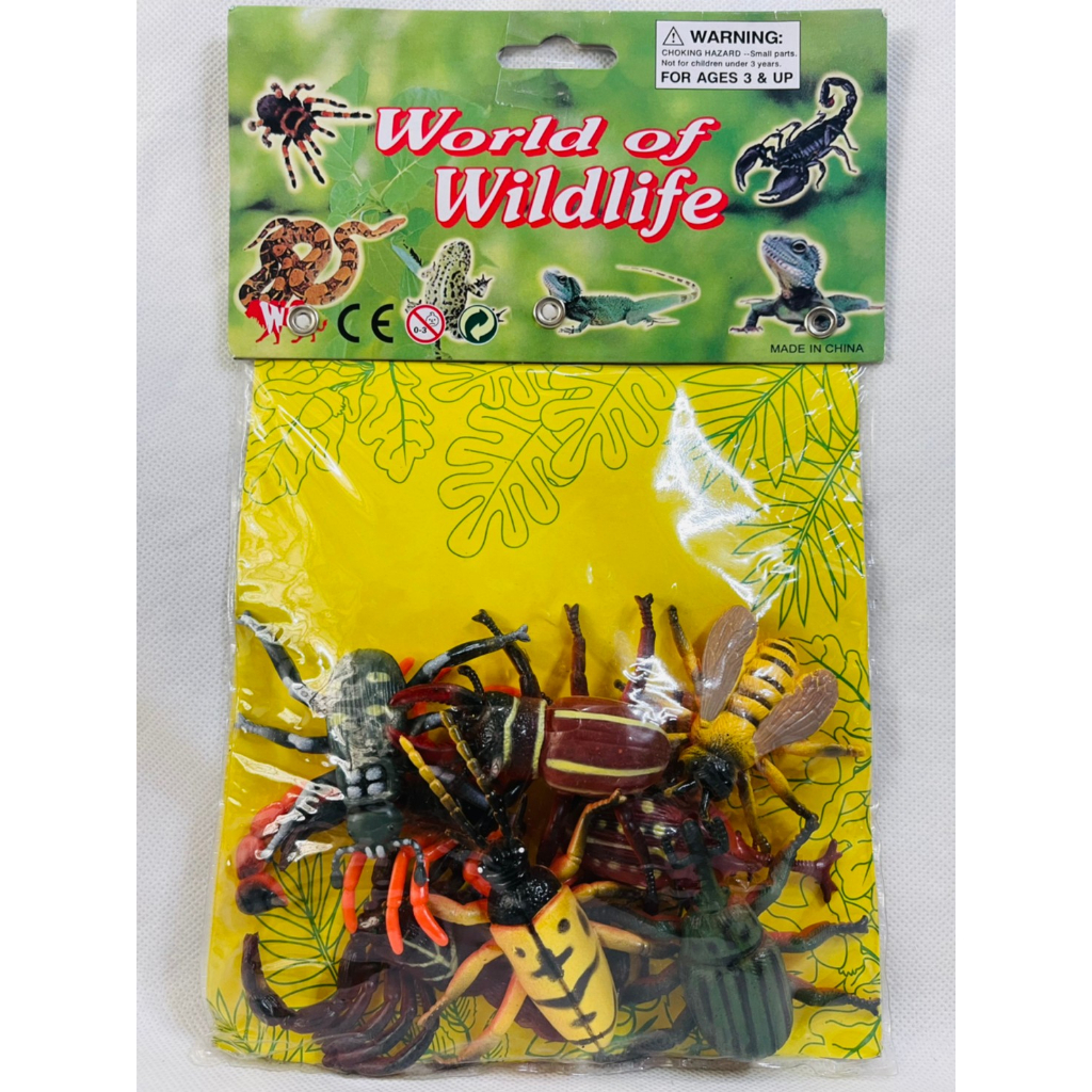 World of Wildlife โมเดลแมลงหลากหลายพันธุ์ มีแมลงถึง 8 ตัวในชุด โมเดล