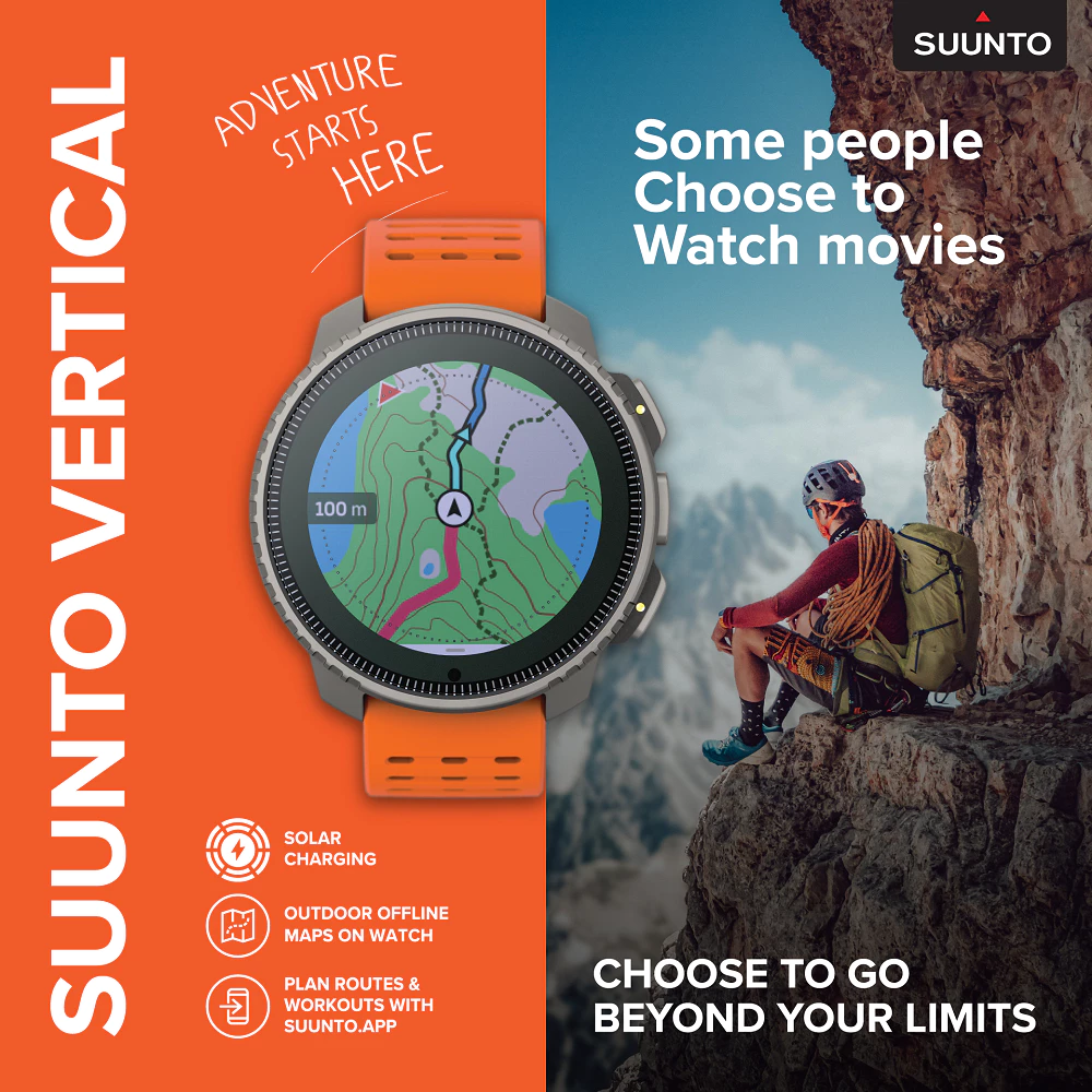 SUUNTO VERTICAL - SPORT WATCH นาฬิกามัลติสปอร์ต ดำน้ำ วิ่ง เทรล - ประกัน2 ปีศูนย์ไทย