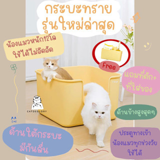 [ติดตามมีส่วนลด] พรีออเดอร์ กระบะทรายแมวขนาดใหญ่ ห้องน้ำแมวขนาดใหญ่ แบรนด์ mango