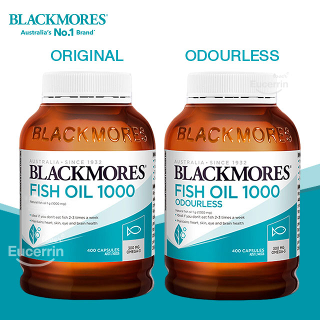 blackmores-odourless-fish-oil-1000mg-omega-3-400-capsules-แบล็คมอร์ส-น้ำมันปลา-จากออสเตรเลีย