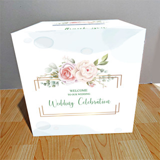 กล่องใส่ซองWeddingBoxขนาด29x29x29cmพร้อมส่ง