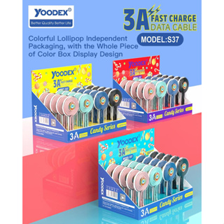 Yoodex S37 3A【รับประกัน 1 ปี】ส่งจากไทย Fast Charge สายชาร์จ คุณภาพสูง USB สายชาร์จ Yoodex สายชาร์จ usb 1 เมตร