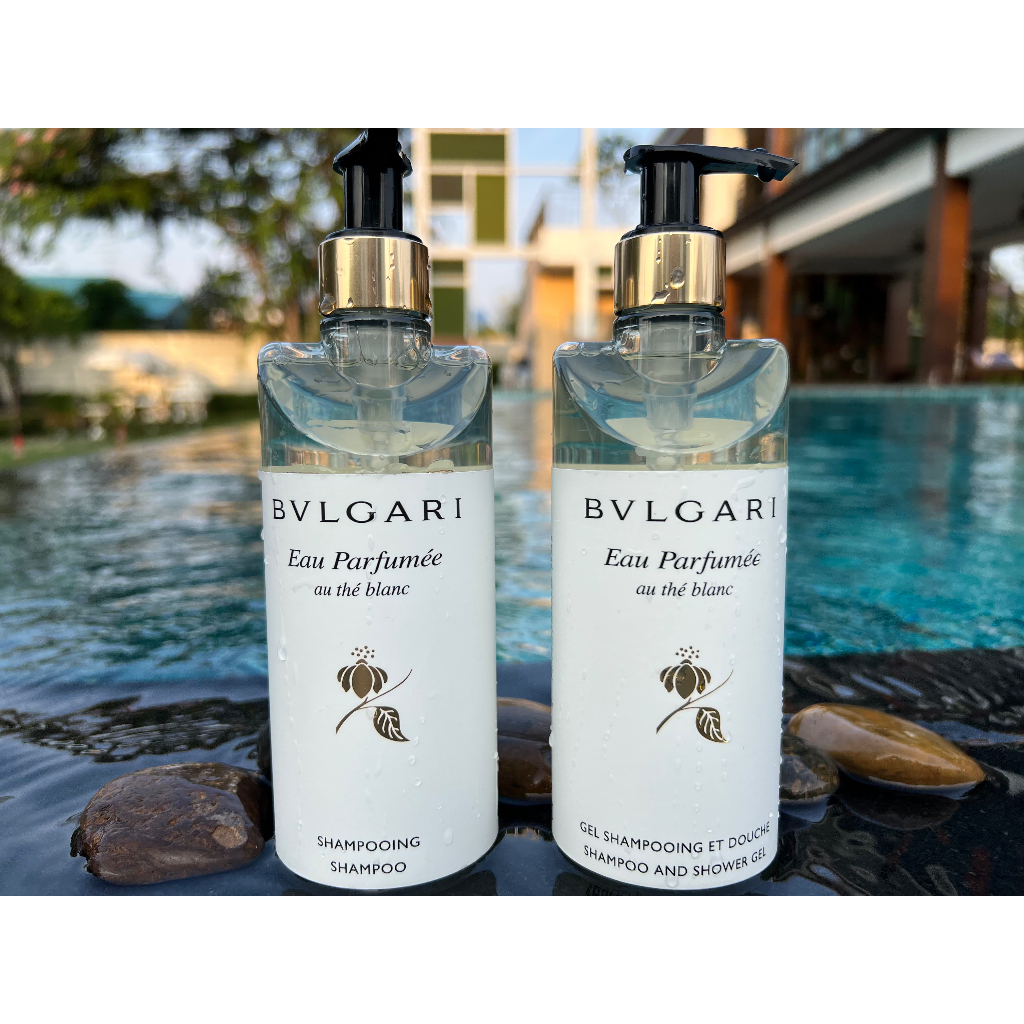 Bvlgari White Tea (บุลการี) Luxury Amenities ขนาด 300ml. Made in Italy