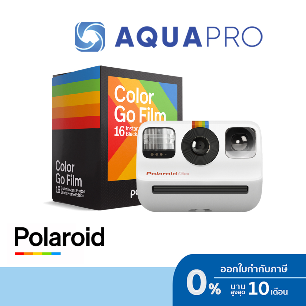 polaroid-go-white-instant-camera-go-analog-สีขาว-ประกันศูนย์ไทย-polaroid-go-color-film-double-pack-instant-film-blac