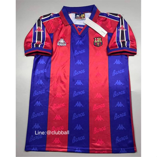[Retro] เสื้อฟุตบอลย้อนยุค ทีมบาเซโลนาเหย้า ปี 1997+ RONALDO 9
