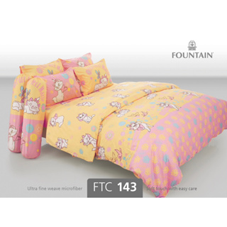 FTC143: ผ้าปูที่นอน ลาย Marie/Fountain