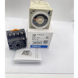 TIMER ไทม์เมอร์ OMRON H3CR-A 220VAC 11ขา 100-240VAC แถมขา