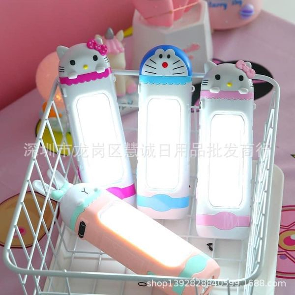 พร้อมส่ง-ราคาถูกทีสุด-ไฟฉายการ์ตูน-hello-kitty-สีชมพูเข้ม-ชาร์จไฟบ้าน-มีไฟ-2ตำแหน่ง