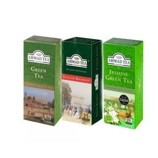 ชา Ahmad Tea London ขนาด 25 ซอง Halal Certified มี 3 รสให้เลือก
