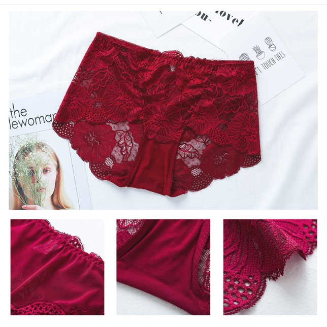 สินค้าพร้อมส่งจากไทย-angle-bra-n758-กางเกงในลายลูกไม้-เซ็กซี่-สวมใส่สบาย
