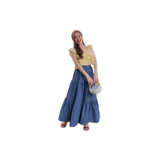 #JBS1370 Mulberry Denim Skirt* (เฉพาะกระโปรง)