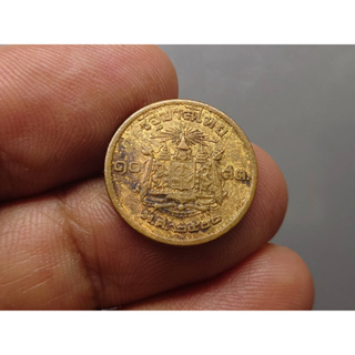 เหรียญ 10 สตางค์ เนื้อทองแดง บล็อกเลข ๑ หางยาว ปี2500 ผ่านใช้
