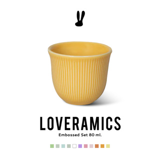 LOVERAMICS l รุ่น Embossed l ขนาด 80ml. l Ceramic Mug l แก้วเซรามิค l แก้วดื่มกาแฟ l ร้าน CASA LAPIN