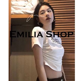 EMILIA SHOP  เสื้อยืด เสื้อผ้าฝ้าย เสื้อผ้าแฟชั่นผู้หญิง  Stylish สวยงาม Comfortable Korean Style A29J1IO 36Z230909