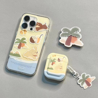 🚚จัดส่งจากไทยภายใน 24 ช.ม🚚เคสไอโฟน 14 Pro Max 13 12 11 for เคสไอโฟน11 Airpods ต้นมะพร้าว griptok พกง่ายๆ iPhone13 Case