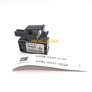 FANUC CNC ระบบแบตเตอรี่ A98L-0031-0026 PLC หน่วยความจำสำรองแบตเตอรี่ 1750mAh